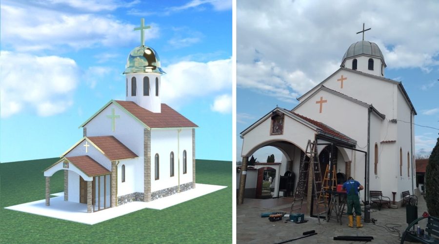 (ФОТО) Потребни се донации за реконструкција на храмот „Света Троица“ во Долно Лисиче